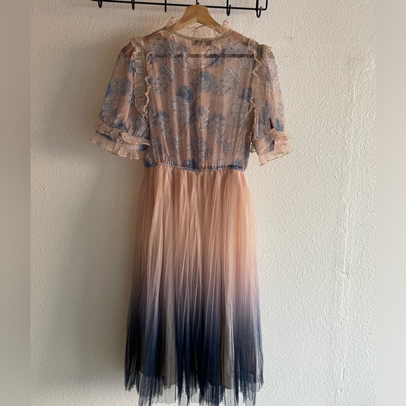 Chic Wish Elegant Floral Ruffle Dress - Picture 3 of 9